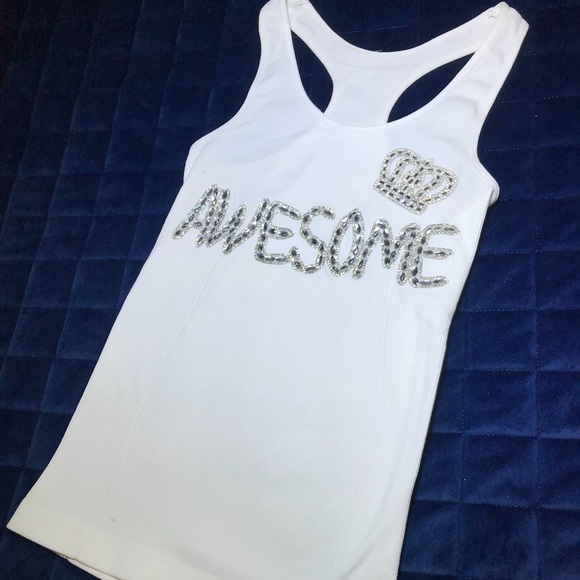 “AWESOME” DIAMOND RACERBACK TOP (NEW) - Picture 3 of 7